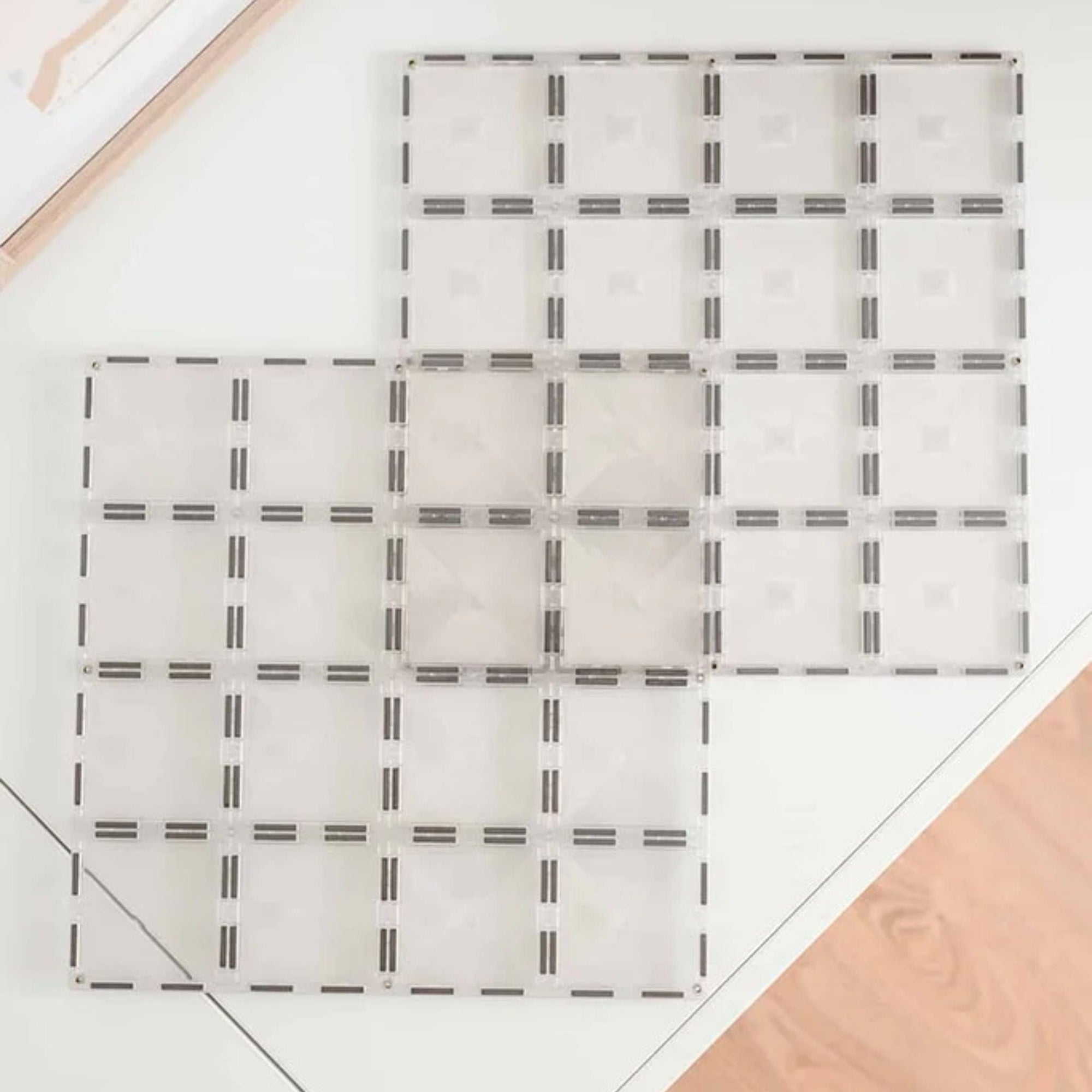 Connetix 2-Piece Clear Base Plate Pack