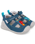 Biogateo Blue Canvas Sandals - Be Happy Dino
