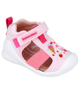 Biogateo Pink Canvas Sandals - Ice Cream