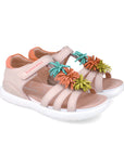 Bioevolution Triple Suede Pom Sandals