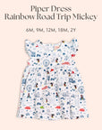 Piper Dress - Rainbow Road Trip Mickey | Personalisable Gift Set