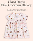 Clara Dress - Pink Chevron Mickey | Personalisable Gift Set