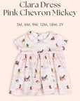 Clara Dress - Pink Chevron Mickey | Personalisable Gift Set
