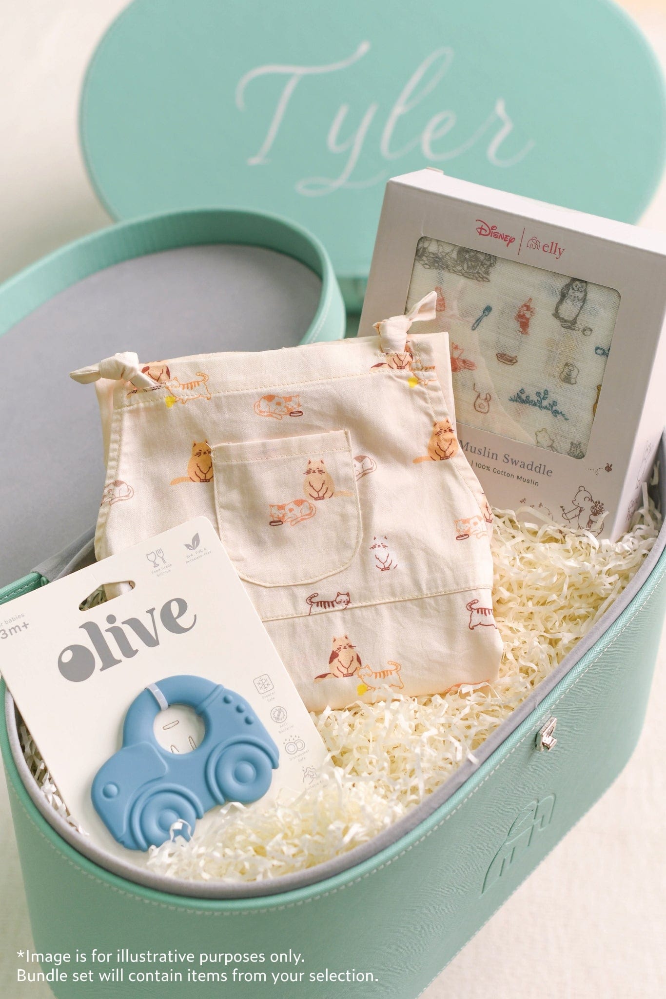 Emery Latte Personalised Turquoise Gift Set | The Elly Store