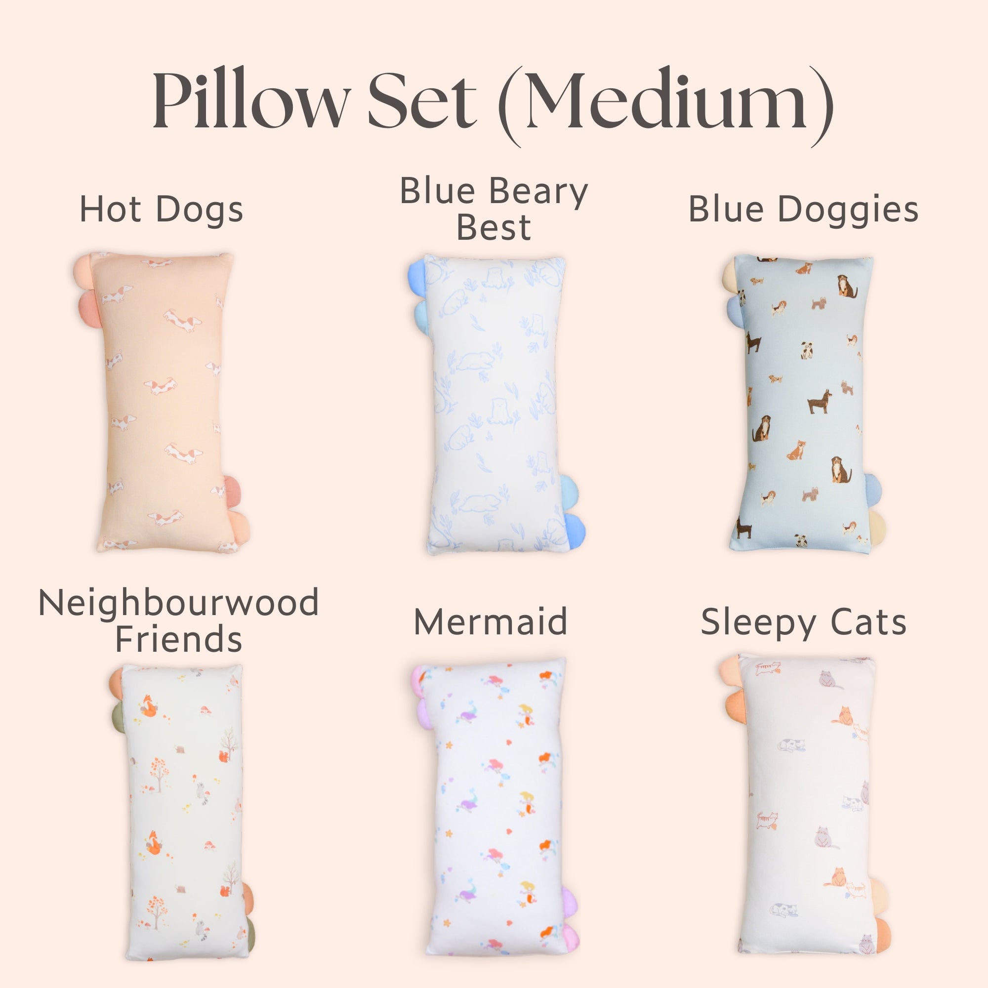 Bamboo Pillow Set - Medium | Personalisable Gift Set