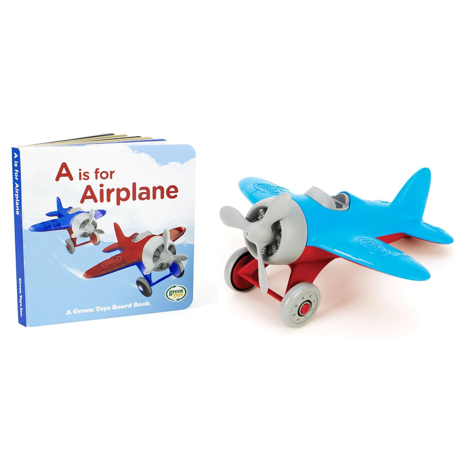 Green Toys | Airplane & Board Book Set
