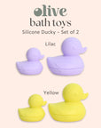 Olive Bath Toys - silicone ducky | The Elly Store