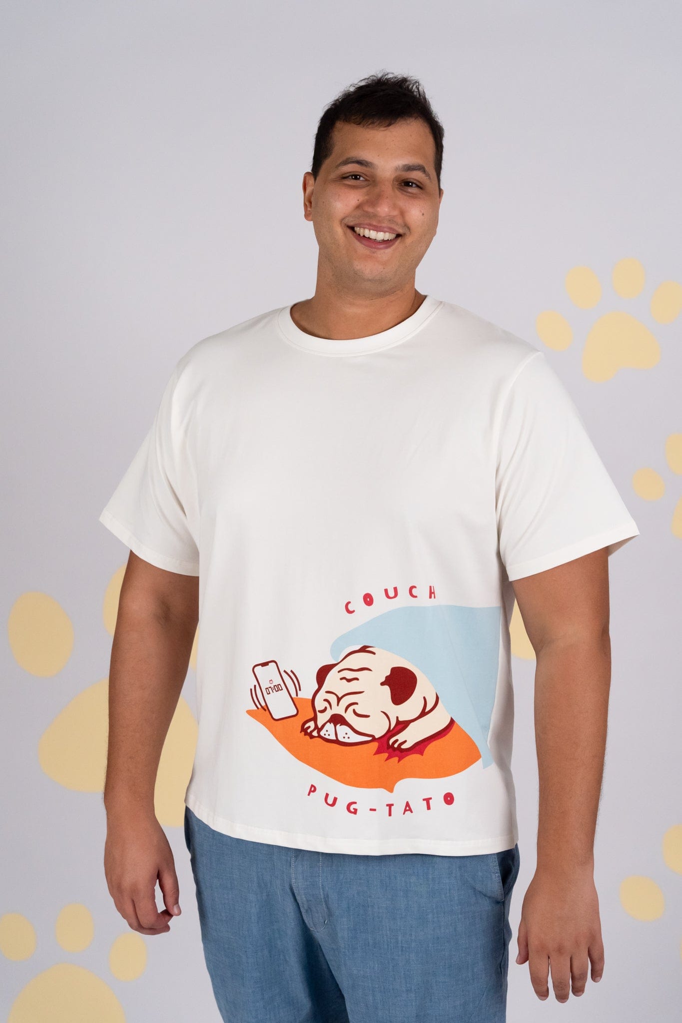 Adult Tee - Couch Pug-tato