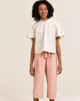 Amanda Top - Cream Floral Bamboo