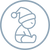 Baby icon in a circle (Asset_39)
