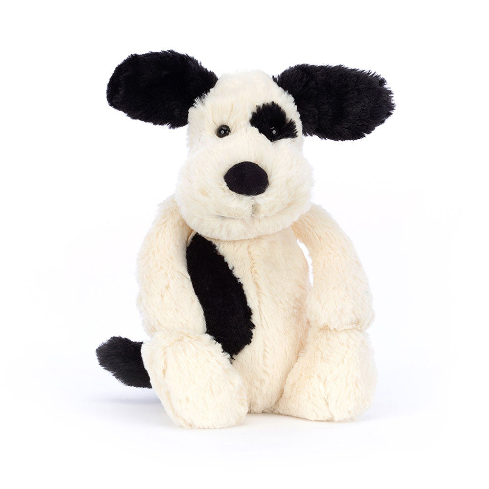 Jellycat | Bashful Black and Cream Puppy – The Elly Store