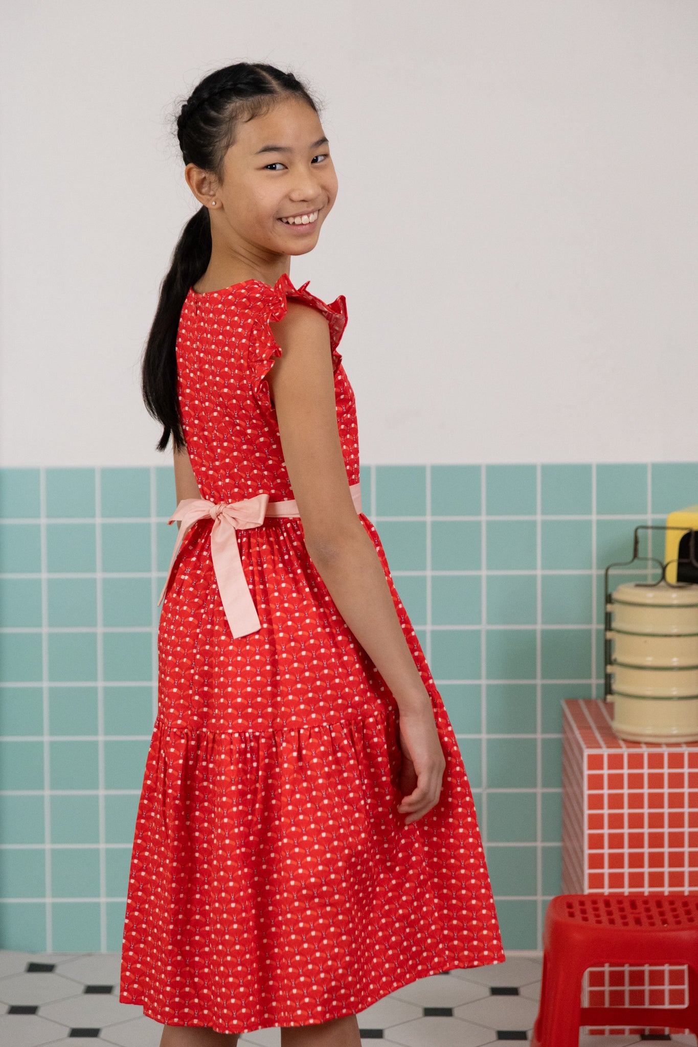 Blair Dress - Skyla Red