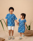 Mary Dress - Blue Elephant Families