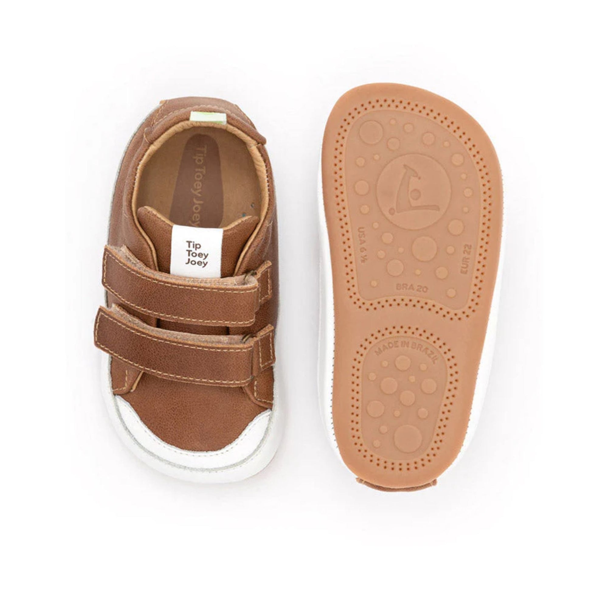 Tip Toey Joey Bossy Sneakers - Whisky / White