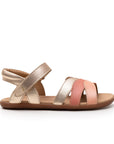 Tip Toey Joey Petal Sandals in Metallic Salmon / Flamingo / Rosa Seco, product photo