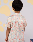 Little Man Shirt - Colourful Puppies