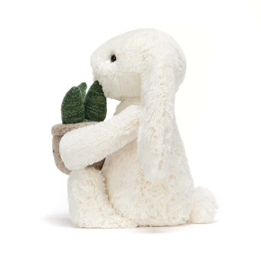 Jellycat | Cream Bunny with Plant – The Elly Store