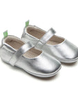 Tip Toey Joey Dolly Mary Janes - Silver
