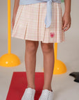 Disney | elly - Zoey Pleated Skirt in Pink Plaid
