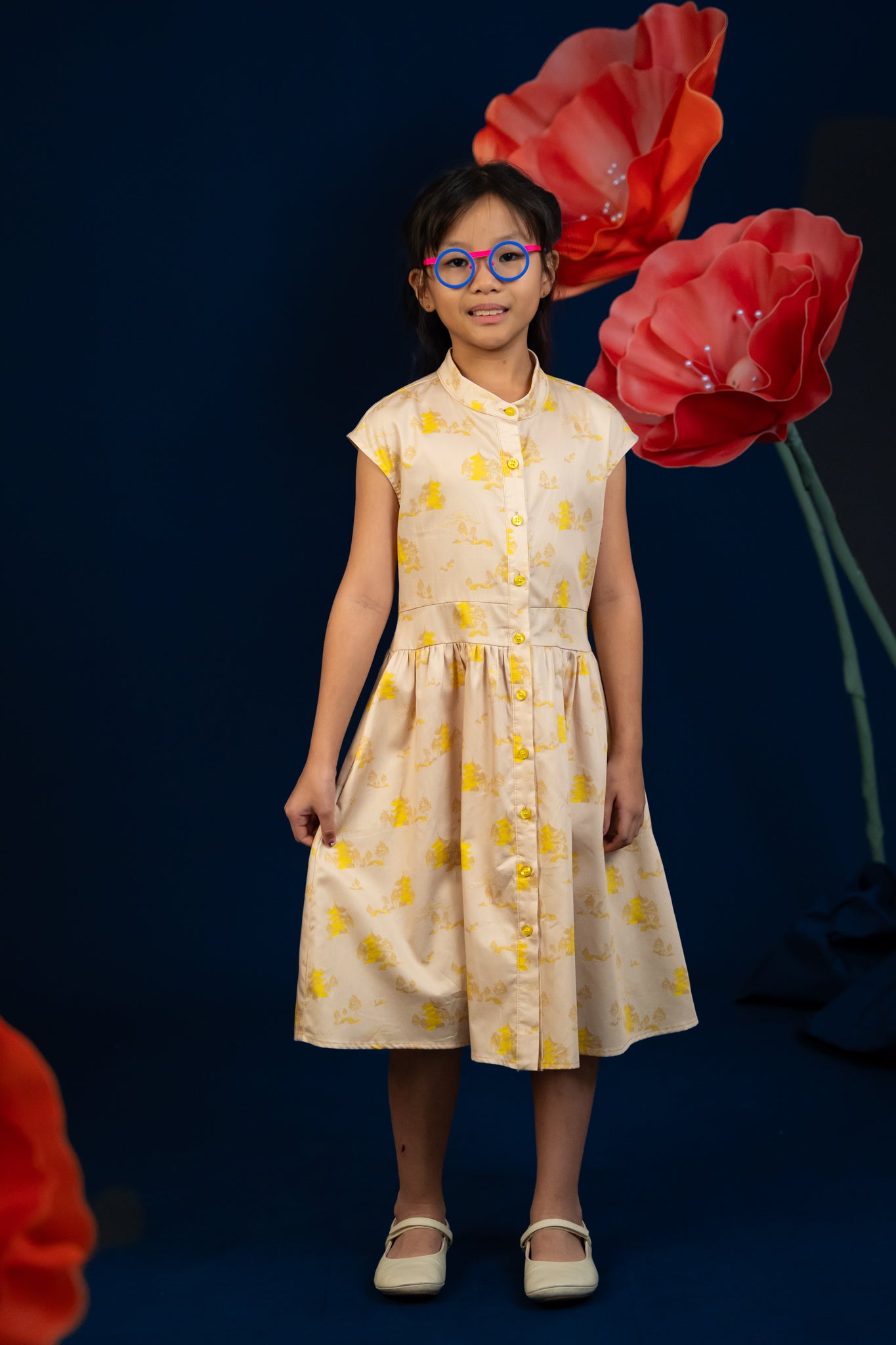 Cara Dress - Yellow Garden | CNY2024