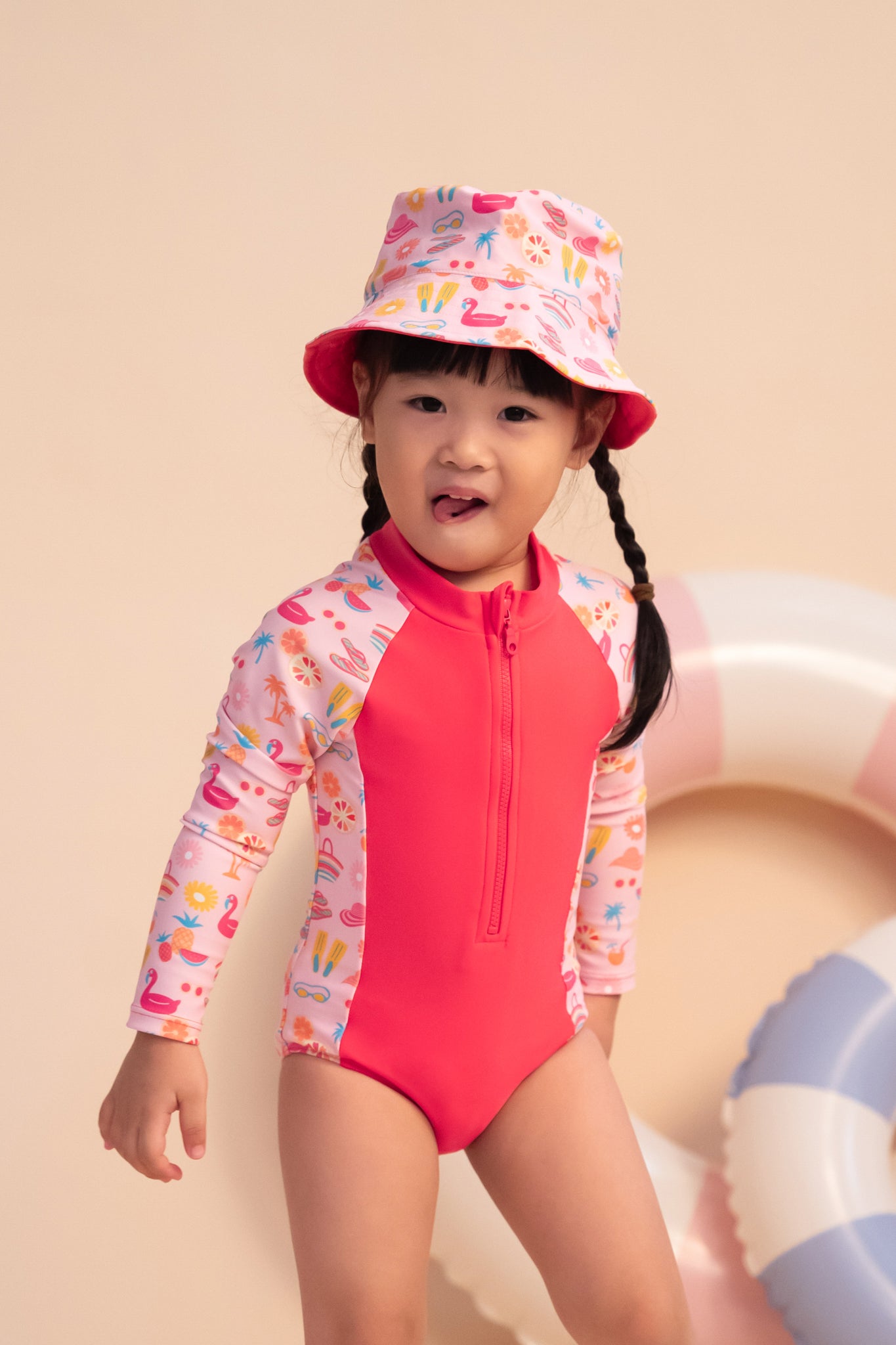 Play by elly Swimwear | Long-Sleeve Rash Suit - Tutti Frutti