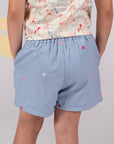 Bailey Shorts - Chambray Paws