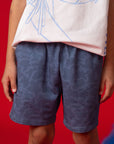 Terry Shorts - Blue Camo