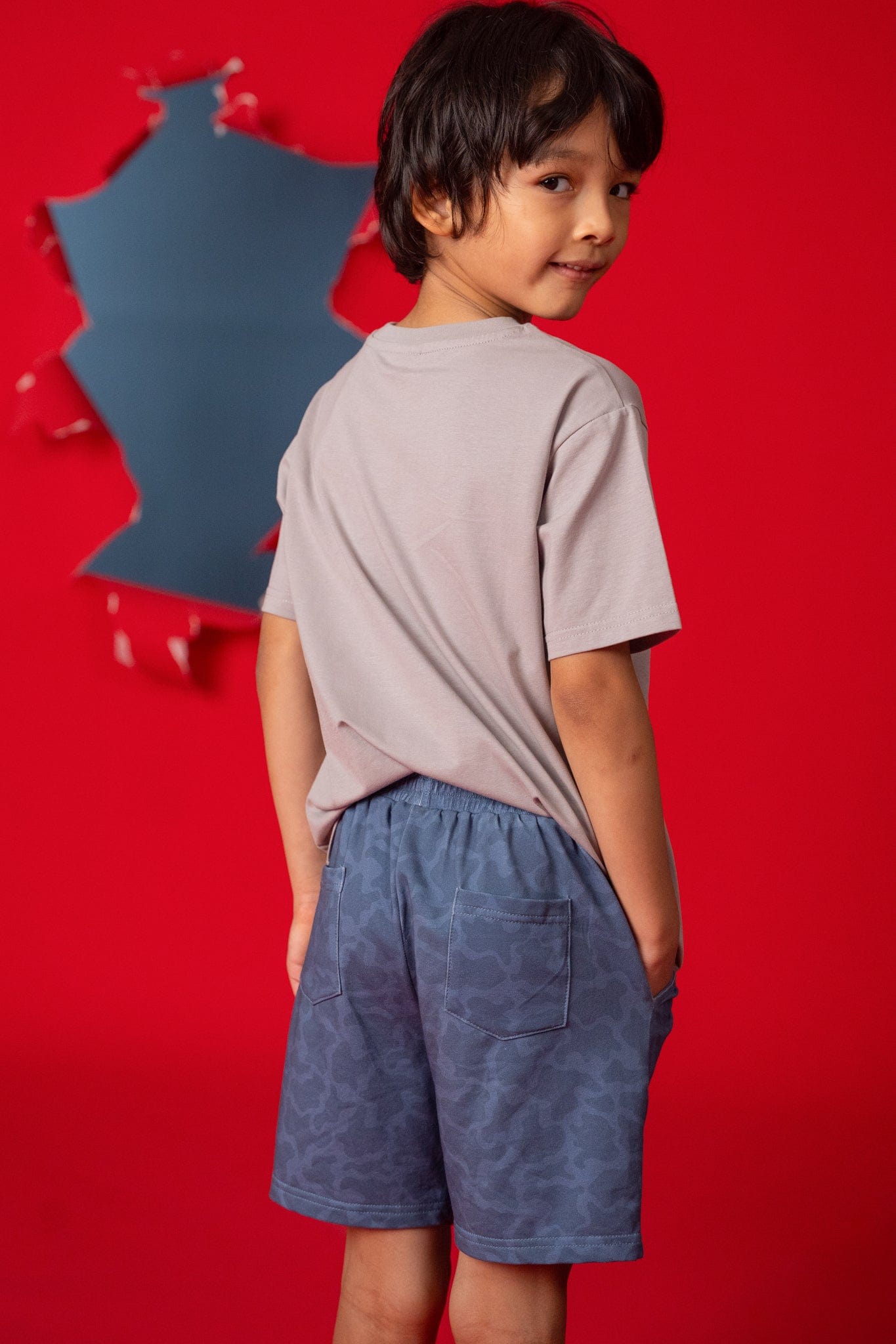 Terry Shorts - Blue Camo
