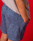 Terry Shorts - Blue Camo
