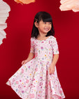 Jersey Lyla Dress - Princess Garden