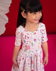 Jersey Lyla Dress - Princess Garden