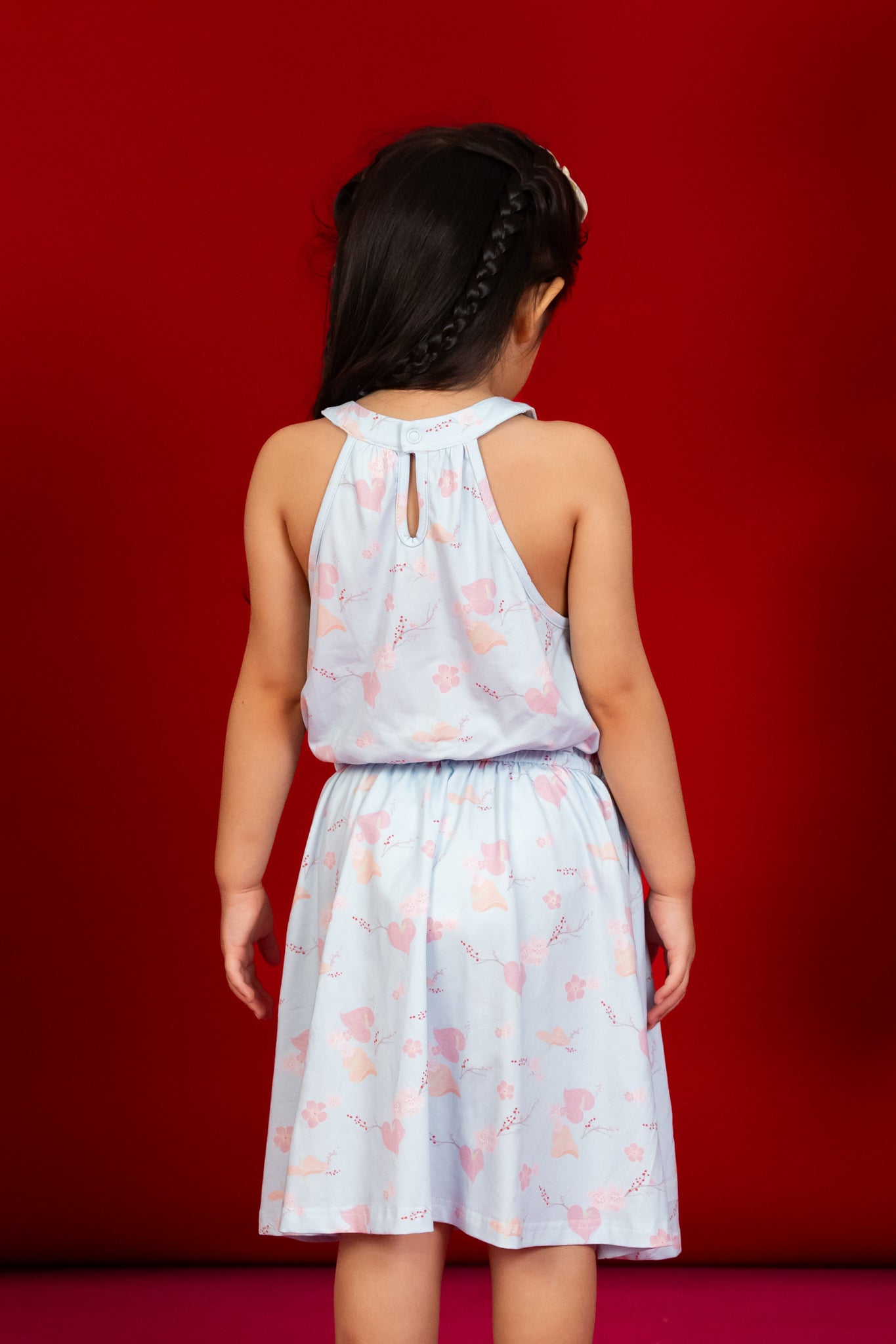 Callie Dress - Blue Blossom Lily