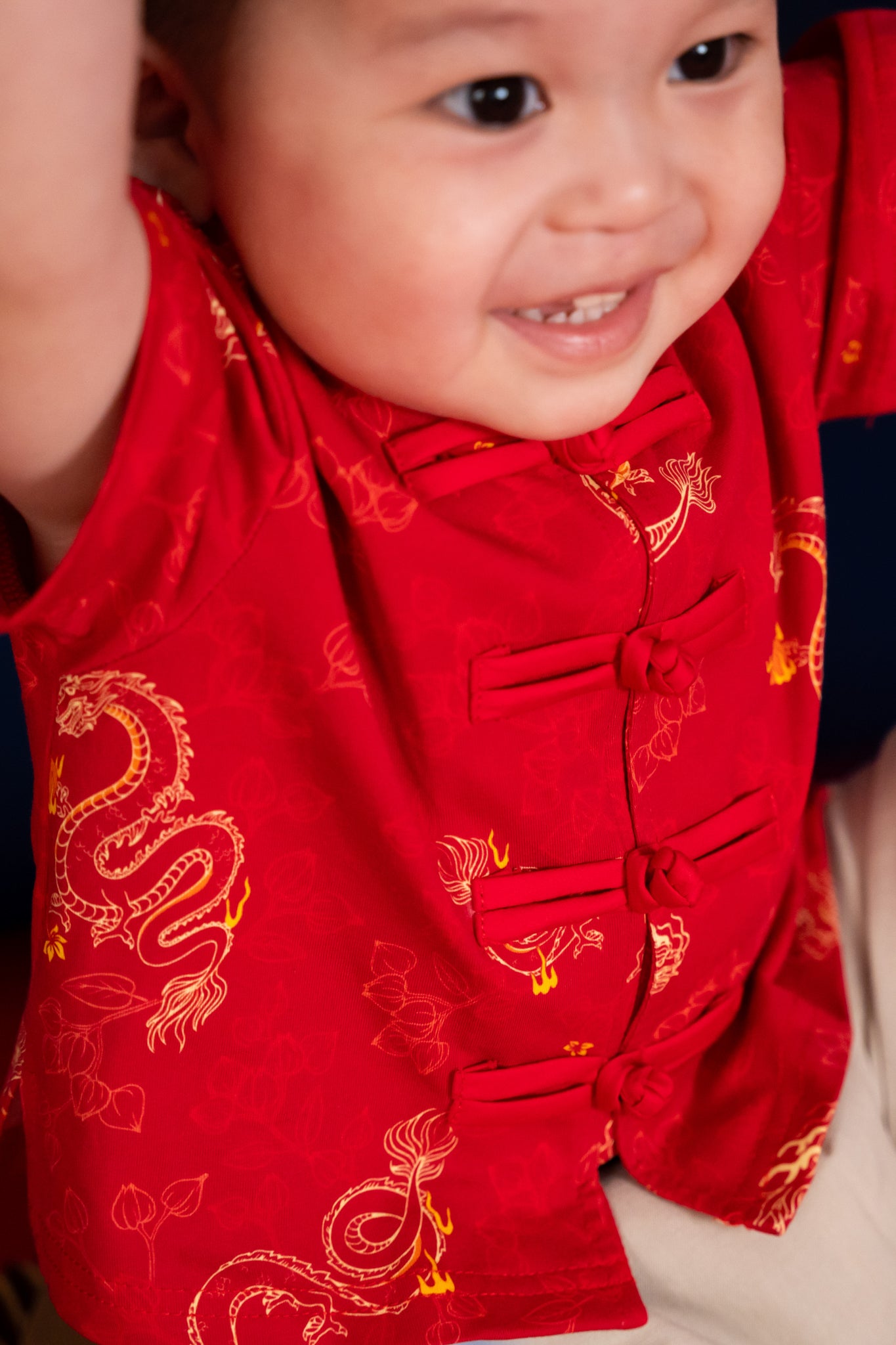 Jersey Tang Shirt - Red Dragon Pearl | Elly CNY 2024