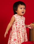 Jersey Flare Cheongsam - Lo Hei Mickey (Pre-order)