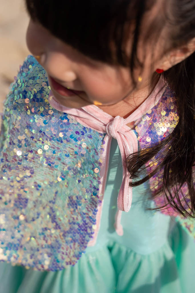 Cape with Mermaid Sequins | The Elly Store