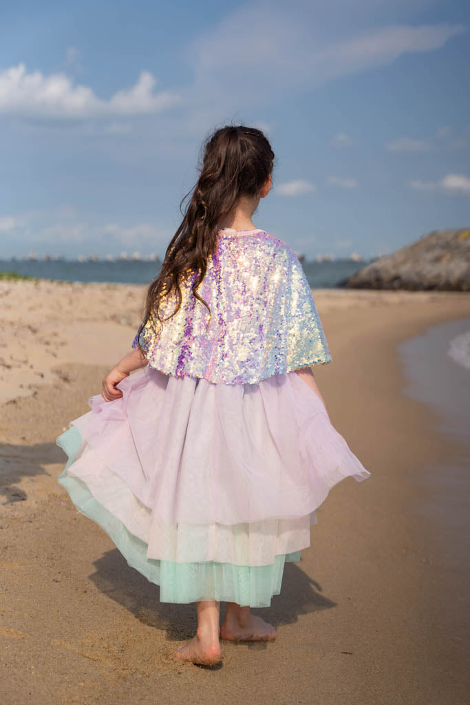 Cape with Mermaid Sequins | The Elly Store