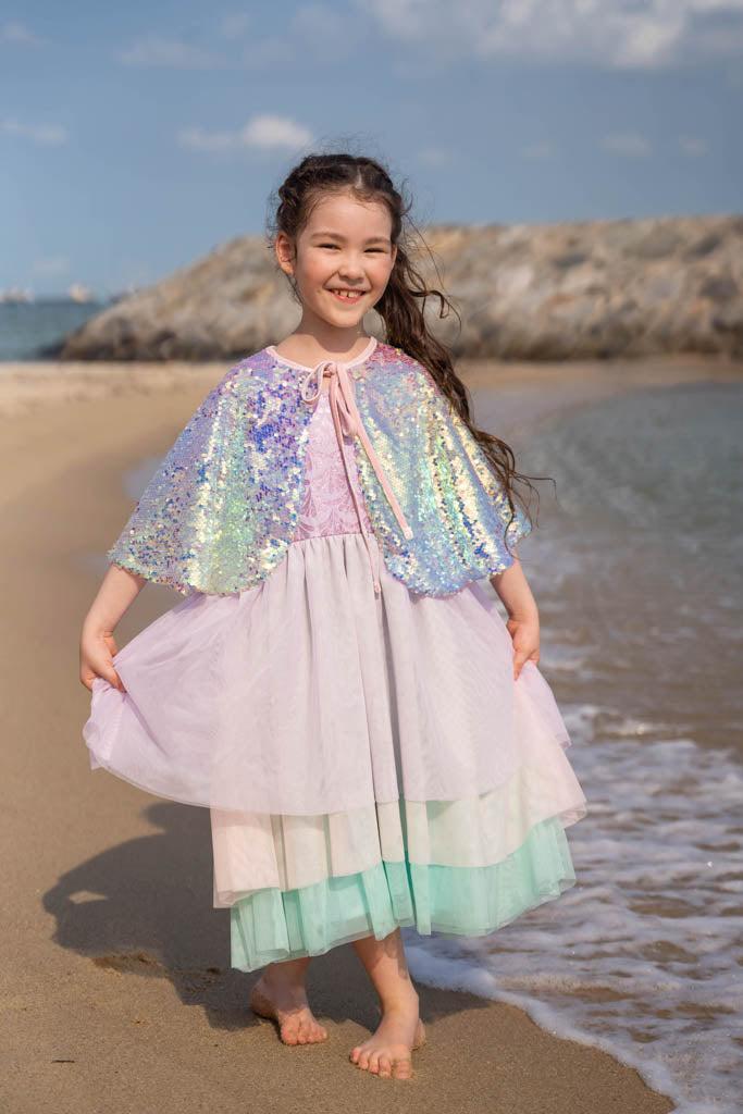 Cape with Mermaid Sequins | The Elly Store