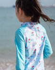Long-Sleeve Rash Guard Floral Ariel