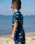 Short-Sleeve Rash Guard Sharks