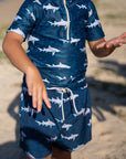 Short-Sleeve Rash Guard Sharks