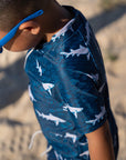 Short-Sleeve Rash Guard Sharks