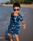 Short-Sleeve Rash Guard Sharks