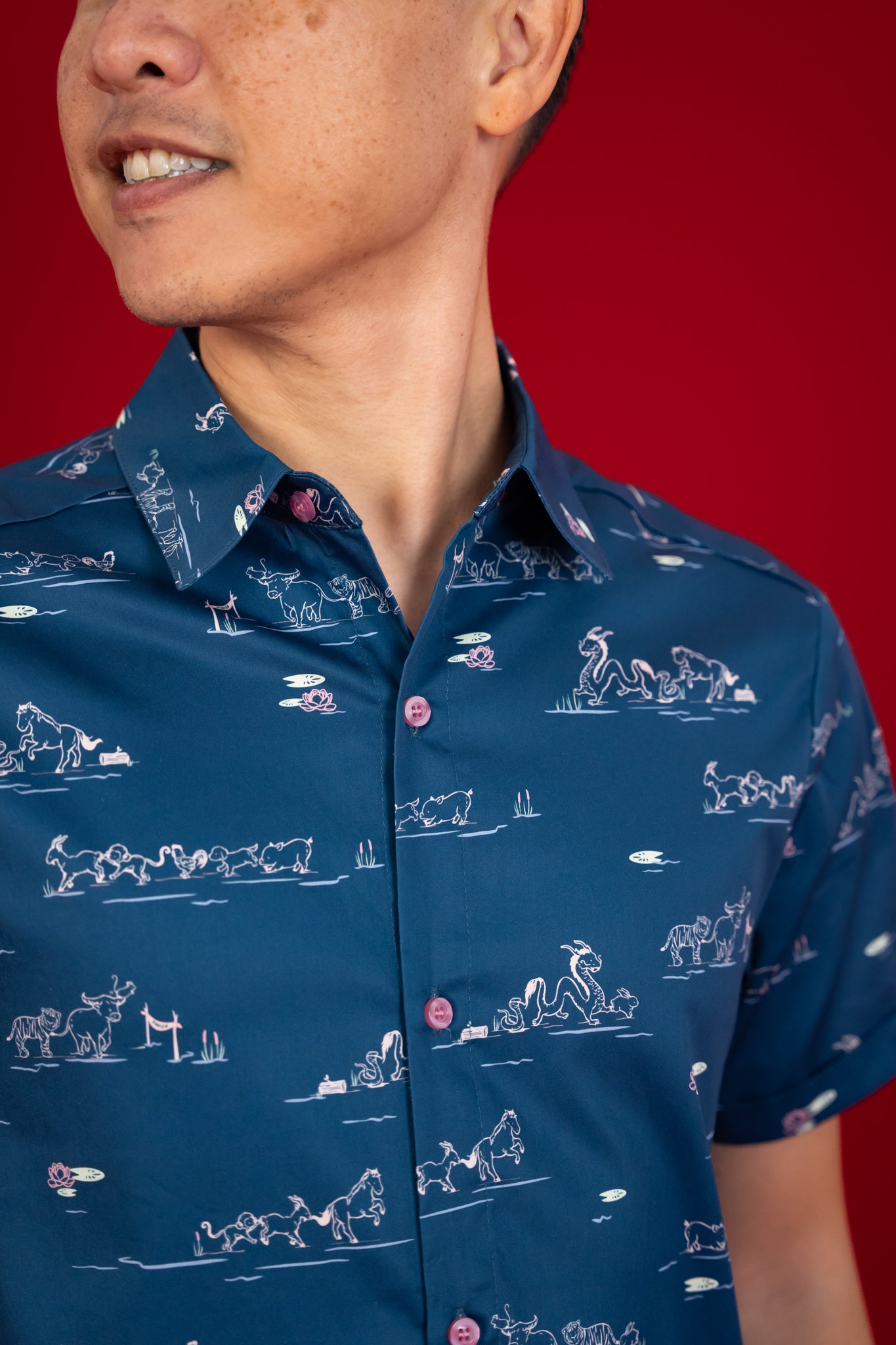 Men&#39;s Shirt - Blue Zodiac Race