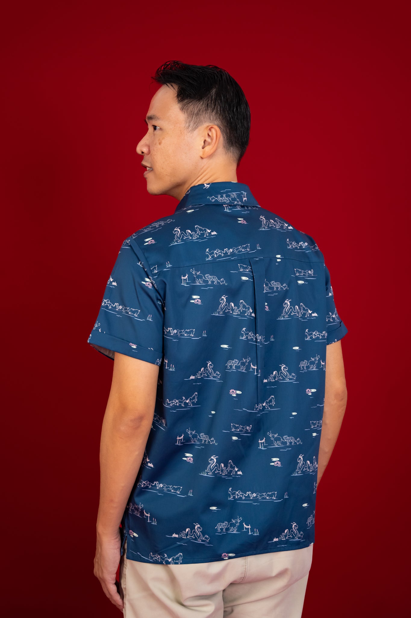 Men&#39;s Shirt - Blue Zodiac Race