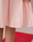 Pleated Polo Dress - Pink