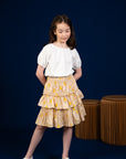 Izzy Skirt - Yellow Garden