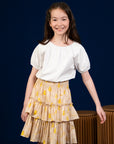 Izzy Skirt - Yellow Garden