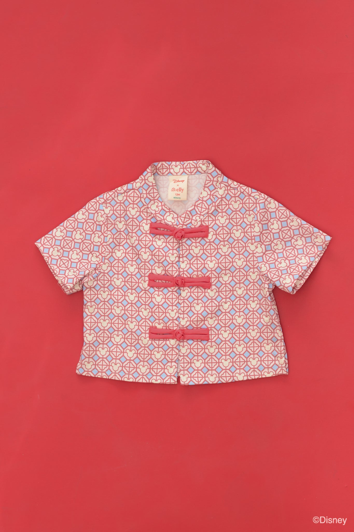 Tang Shirt - Pink Mickey Tiles