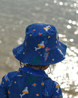 Reversible Bucket Hat (Kids) - Tropical Coral