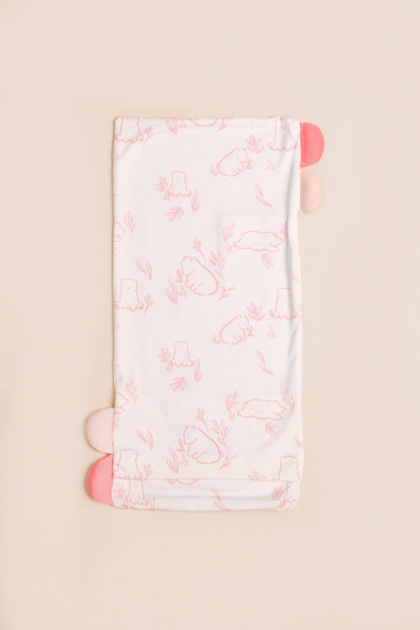 elly Pillow Case - Pink Beary Best (Pillow not included)